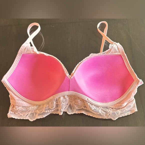 PINK Lace Bralette in Peach - Picture 6 of 6